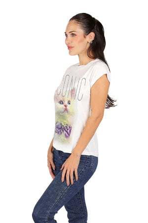 Playera Dama MC / ICONIC BLANCO (9028802904287)