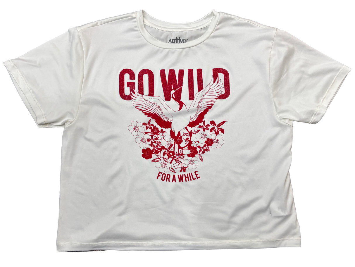 Playera Dama MC / GO WILD  BLANCO (9042739986655)