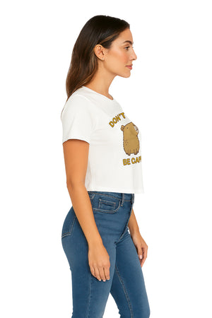 Playera Dama MC / BE CAPPY  HUESO (9090048786655)