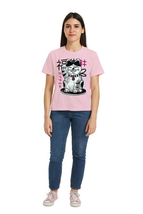 Playera Dama MC / RAMEN CAT (9113634734303)