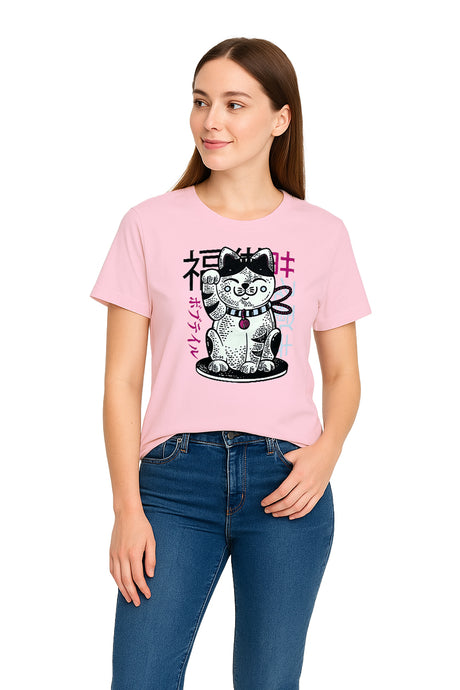 Playera Dama MC / RAMEN CAT (9113634734303)