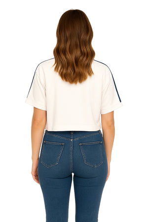 Playera Dama MC / BIES EN MANGAS AVENA