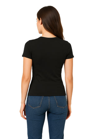 Playera Dama MC / ESTERNON  NEGRO