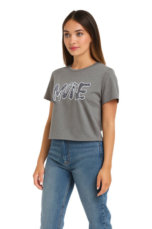 Playera Dama MC / MORE  JASPE