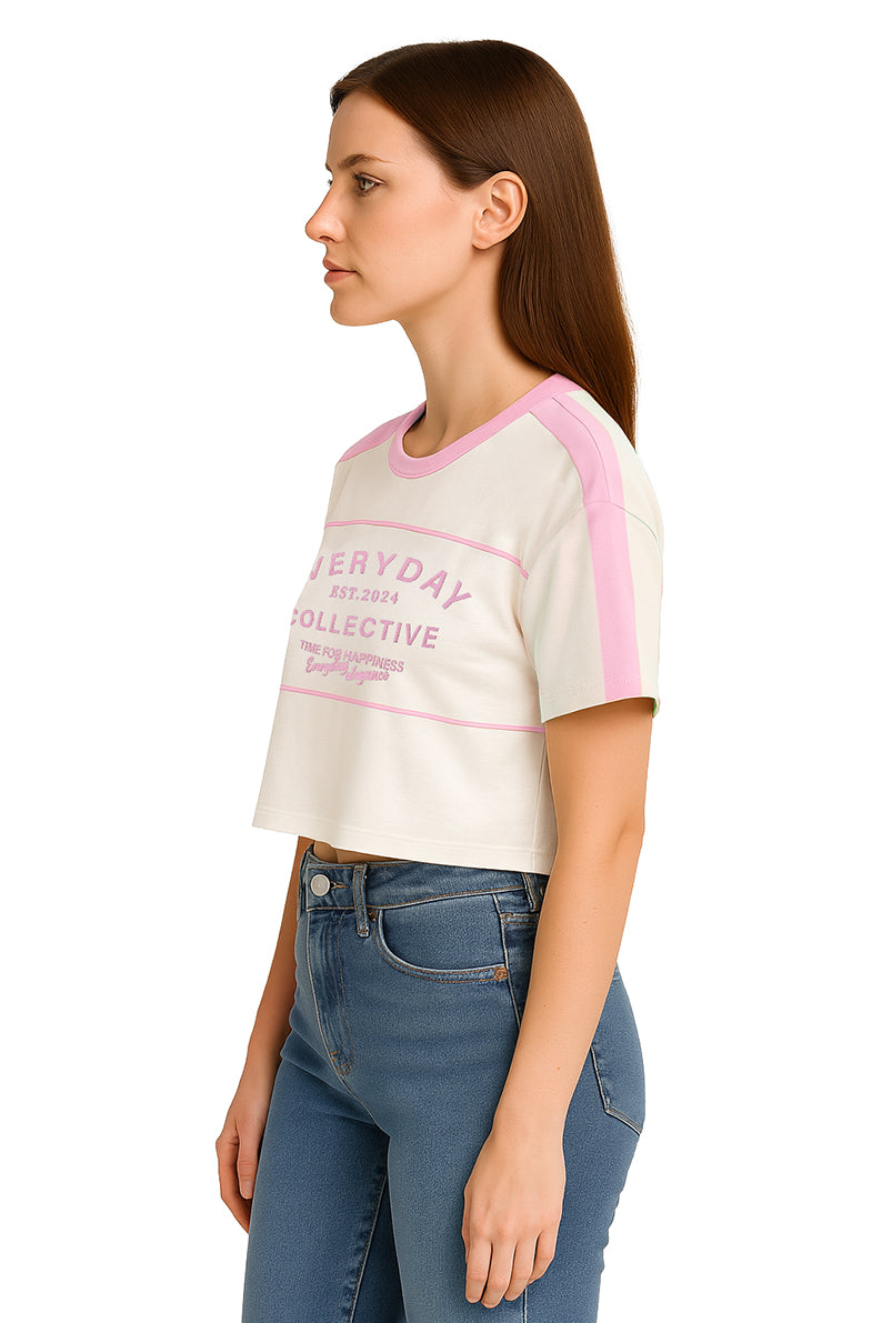 Playera Dama MC / COLLECTIVE HUESO/ROSA