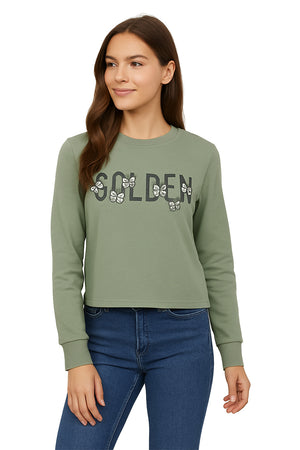 Sudadera Dama ML / GOLDEN OLIVO (9095742783711)