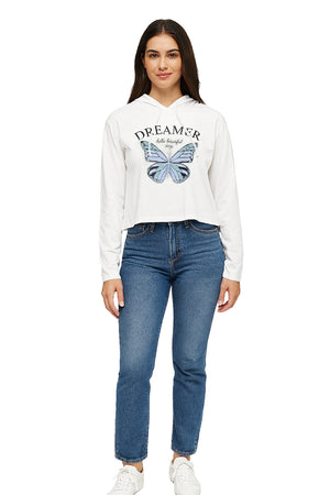 Sudadera Dama ML / DREAMER  BLANCO (9095720272095)