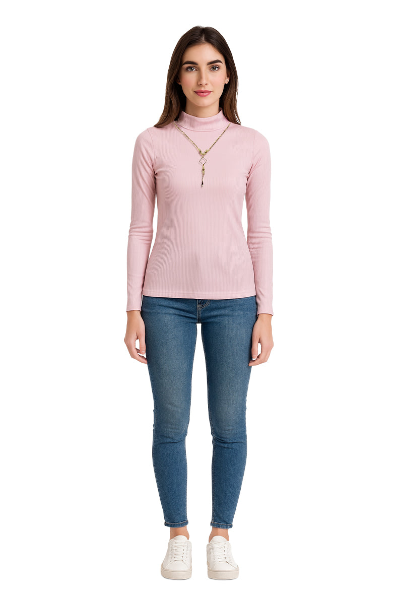 Playera Dama ML / COLLAR  ROSA (9152901415135)