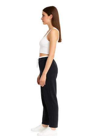 Jogger Dama / DOBLE PRETINA NEGRO/BLANCO