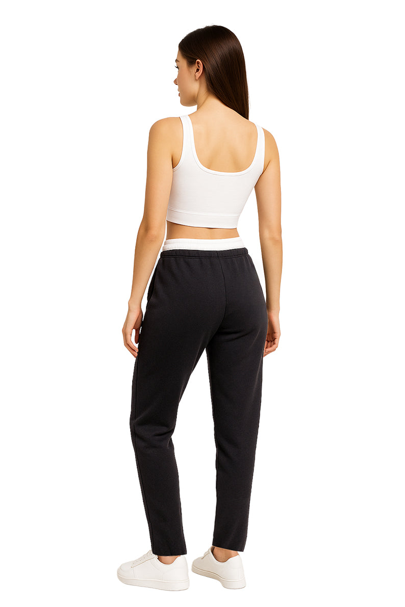 Jogger Dama / DOBLE PRETINA NEGRO/BLANCO