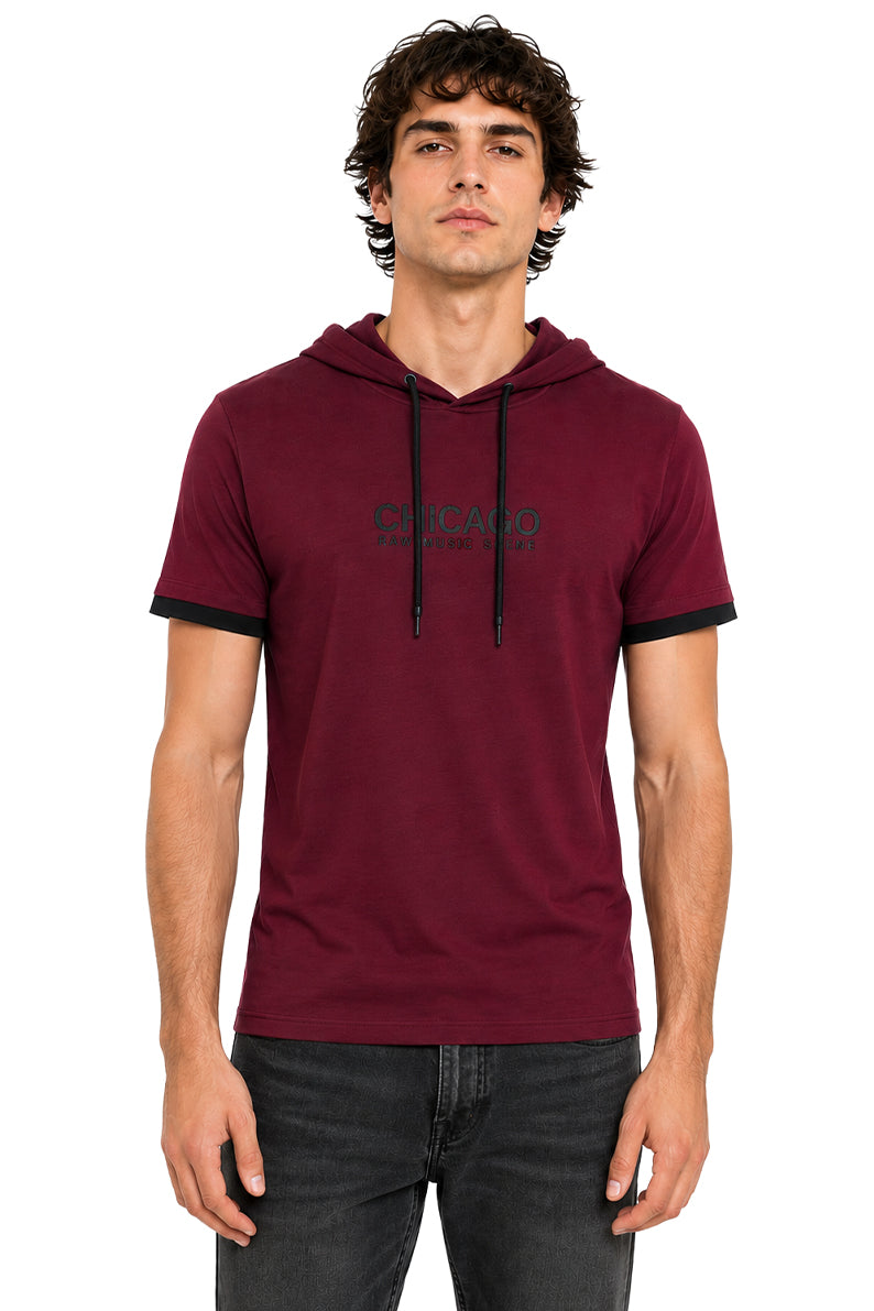 Playera con capucha Chicago