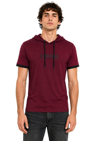 Playera con capucha Chicago