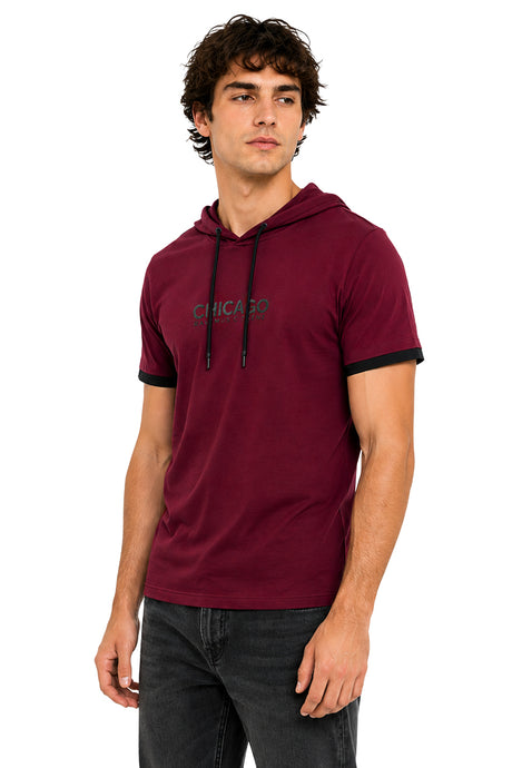 Playera con capucha Chicago