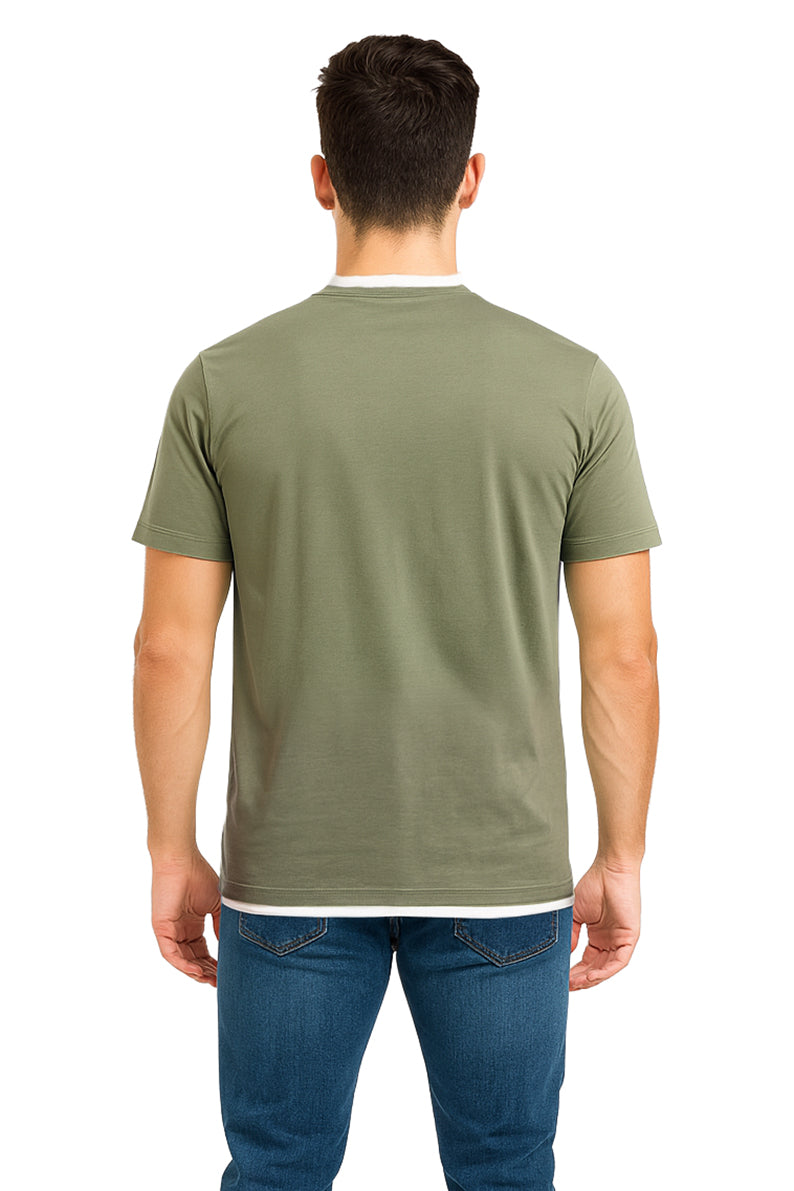 Playera Caballero MC / POWER MILITAR/HUESO
