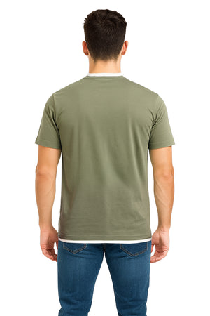 Playera Caballero MC / POWER MILITAR/HUESO
