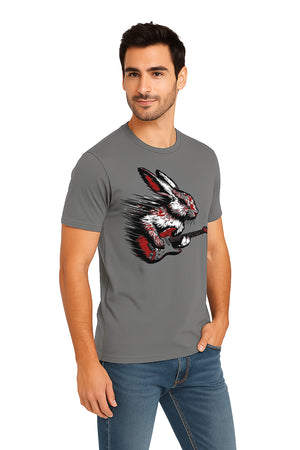 Playera Caballero MC / CONEJO GRIS