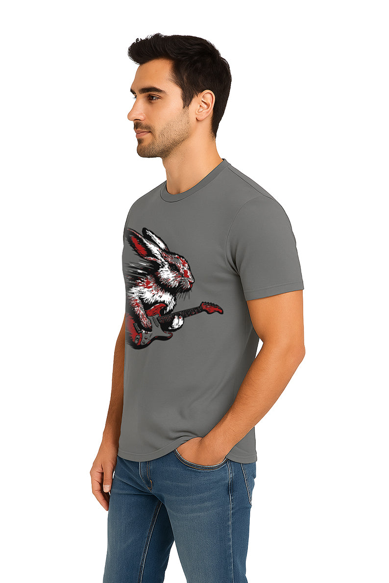 Playera Caballero MC / CONEJO GRIS