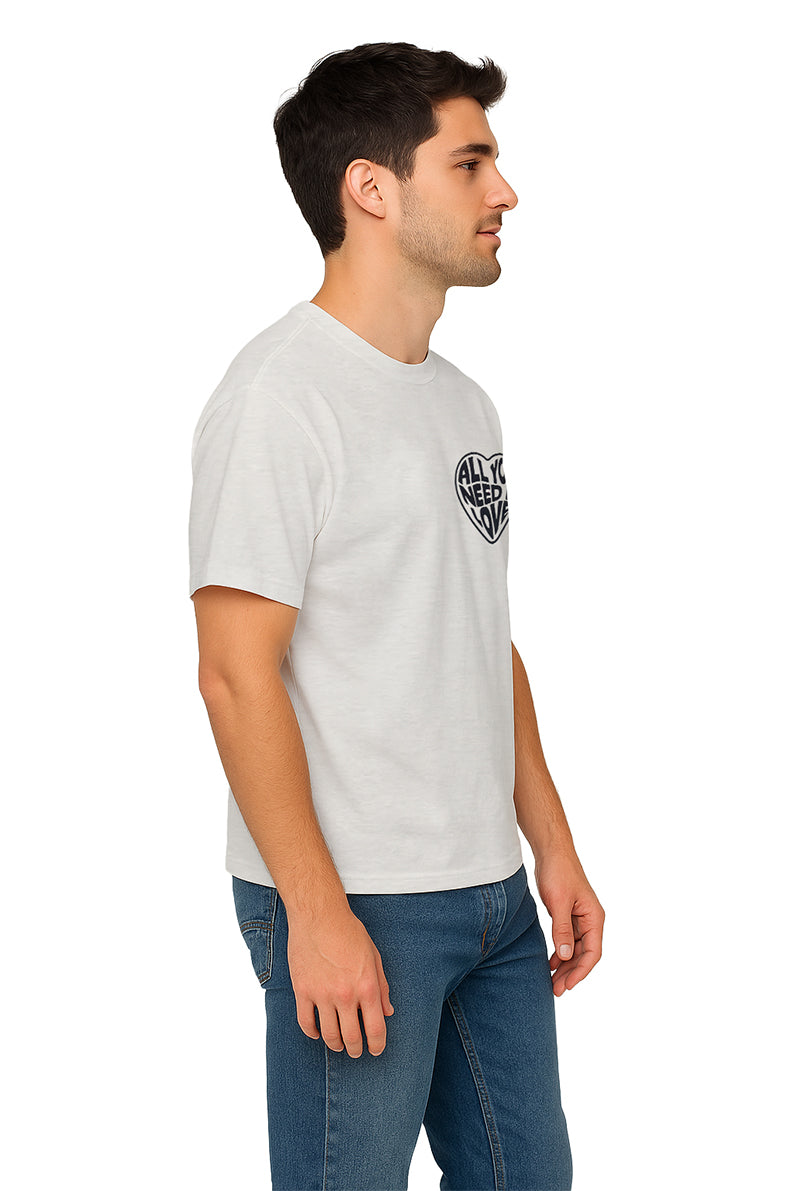 Playera Caballero MC / "ALL YOU NEED IS LOVE" AVENA