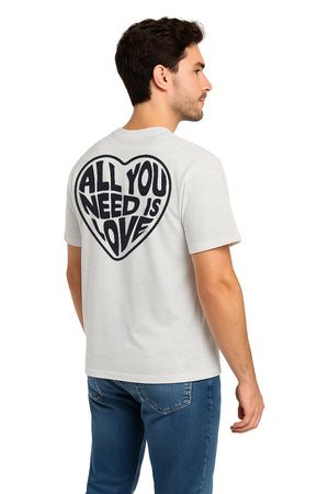 Playera Caballero MC / "ALL YOU NEED IS LOVE" AVENA