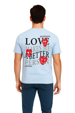 Playera Caballero MC / PERSON AZUL CIELO