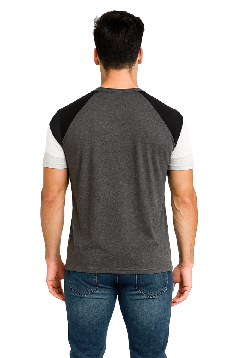 Playera Caballero MC / YOUR MIND  OXFORD/NEGRO