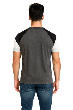 Playera Caballero MC / YOUR MIND  OXFORD/NEGRO