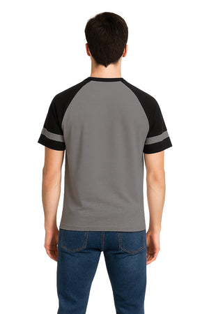 Playera Caballero MC / AUTHENTIC  GRIS/NEGRO