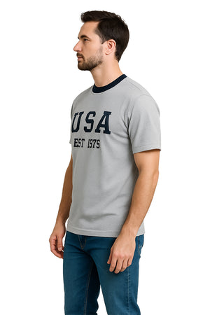 Playera Caballero MC / MANHATTAN  GRIS