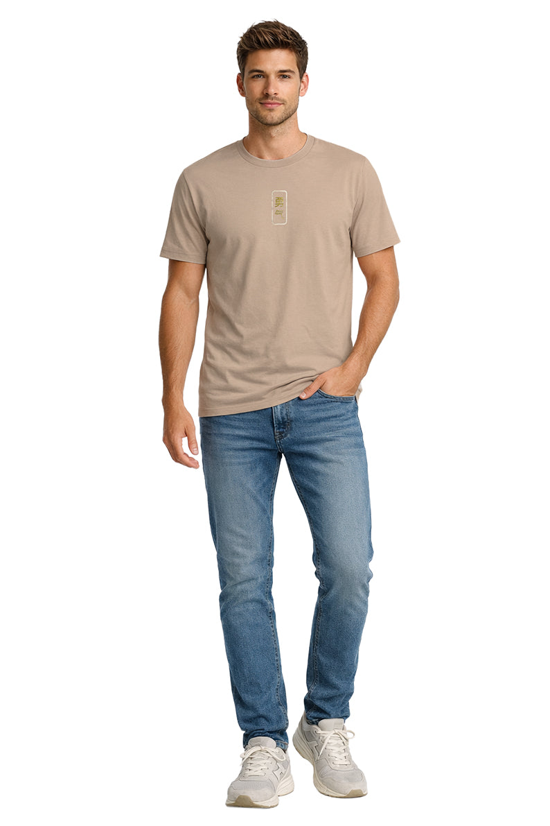 Playera Caballero MC / ONLY BEIGE