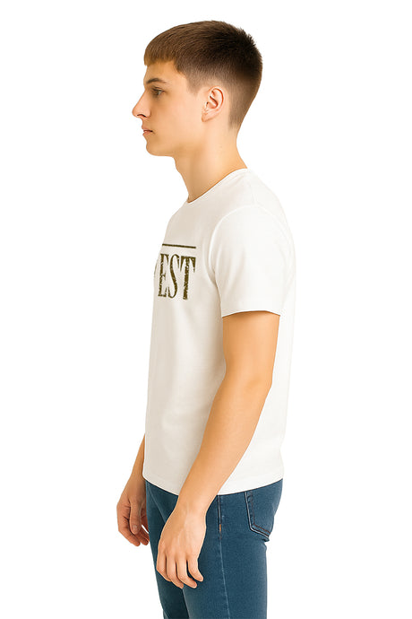 Playera Caballero MC / WILD WEST  BLANCO