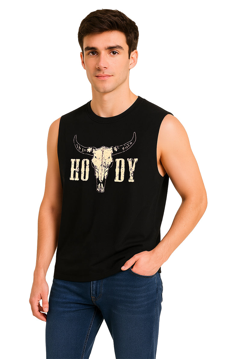 Tank Top Caballero / CUERNOS  NEGRO