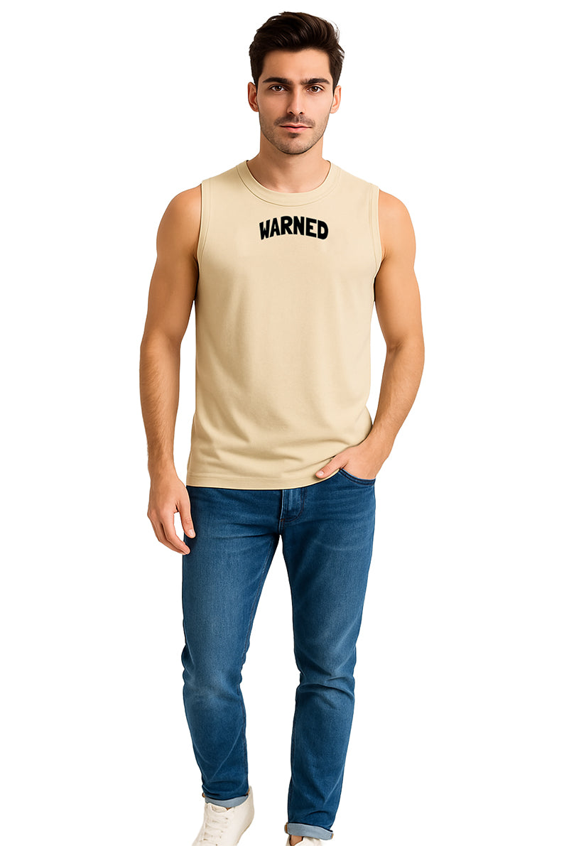 Tank Top Caballero / WARNED  BEIGE