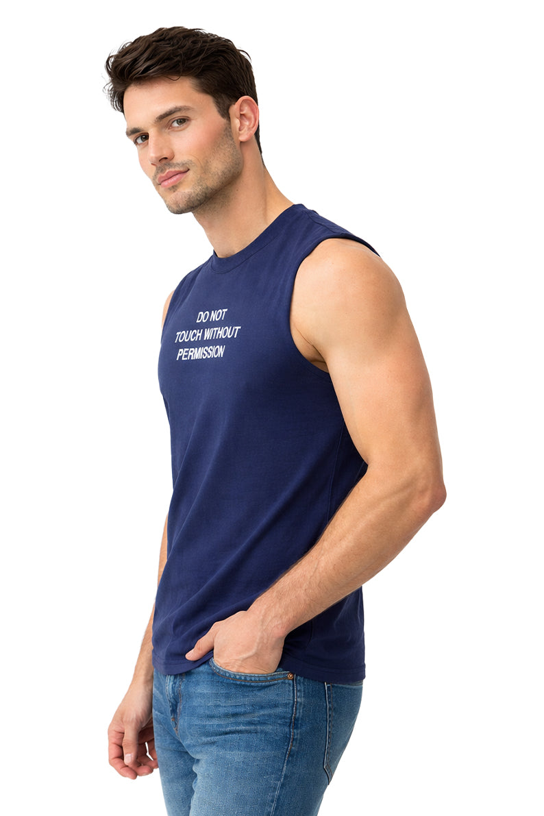 Tank Top Caballero /  PERSONS  MARINO/BLANCO