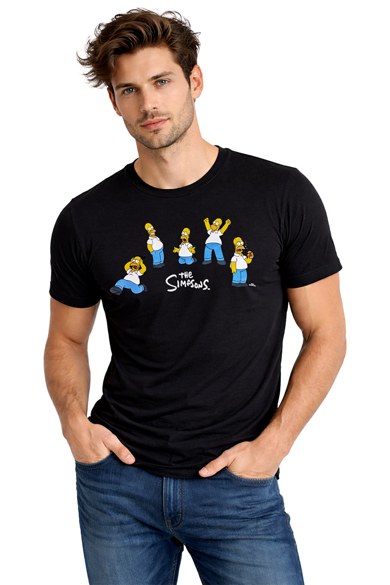Playera Caballero MC / Var Homero NEGRO