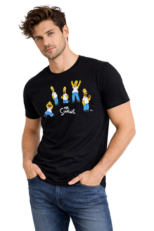 Playera Caballero MC / Var Homero NEGRO