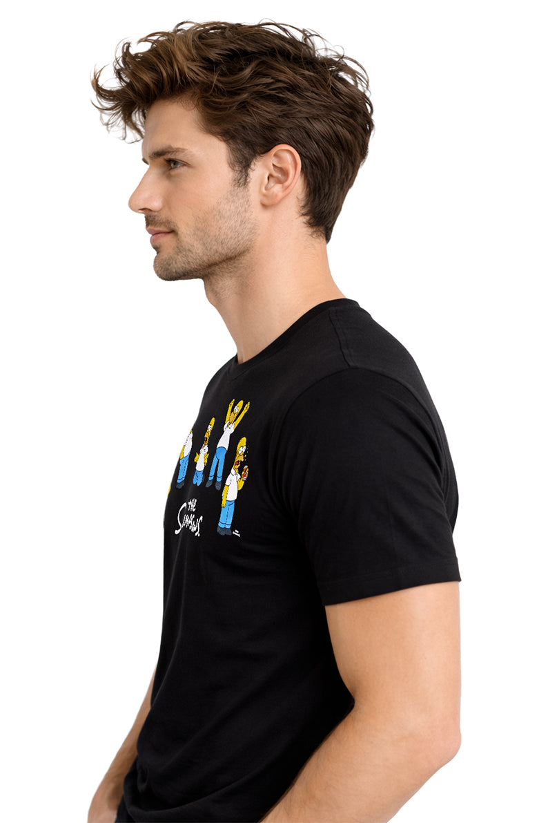 Playera Caballero MC / Var Homero NEGRO