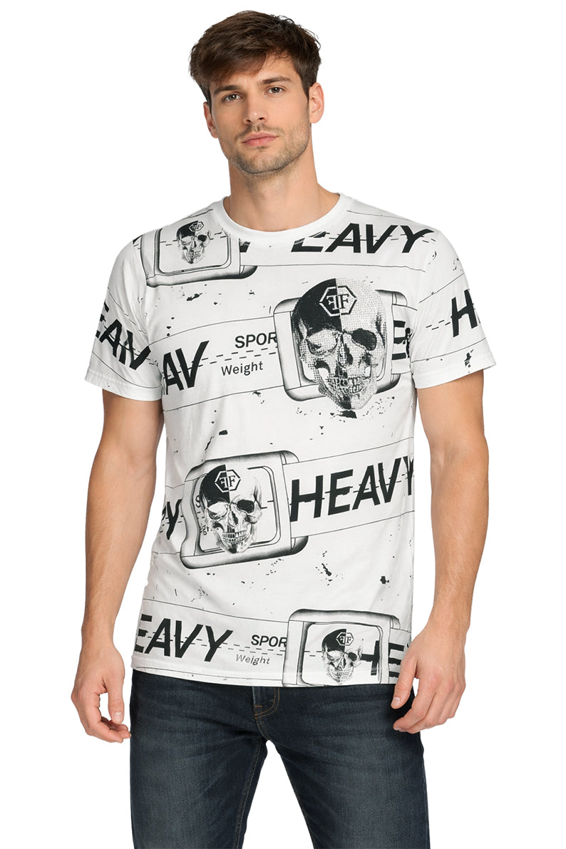 Playera Calavera Brillante