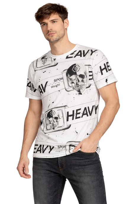 Playera Calavera Brillante