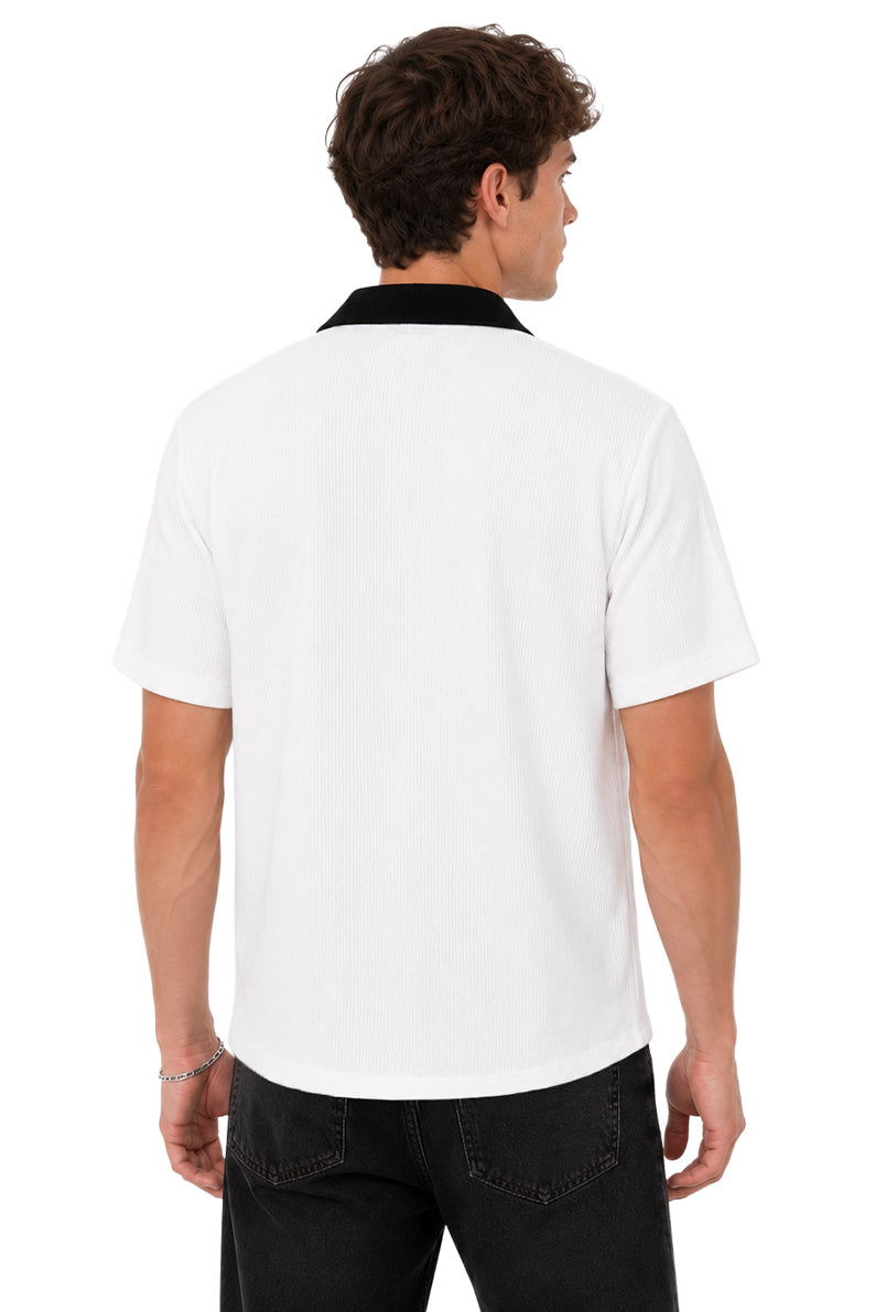 Camisa Hojas Bicolor