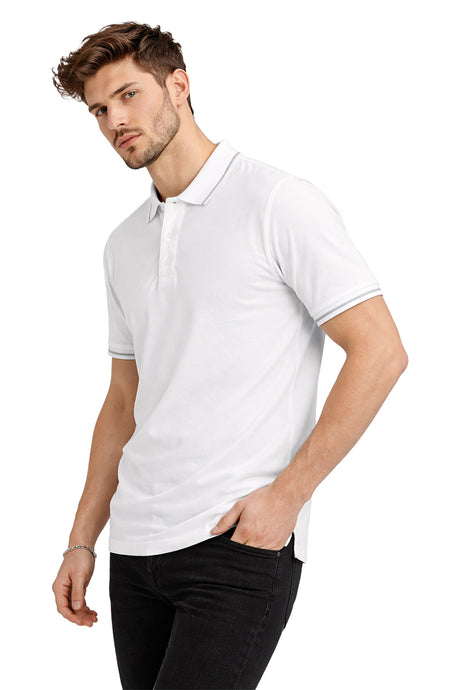 Playera Polo Tejidos puños y cuellos Bla
