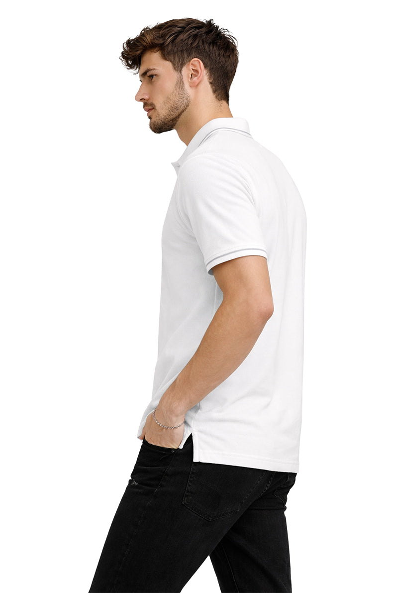 Playera Polo Tejidos puños y cuellos Bla