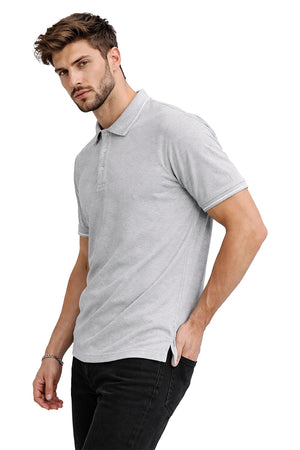 Playera Polo Tejidos puños y cuellos Jas