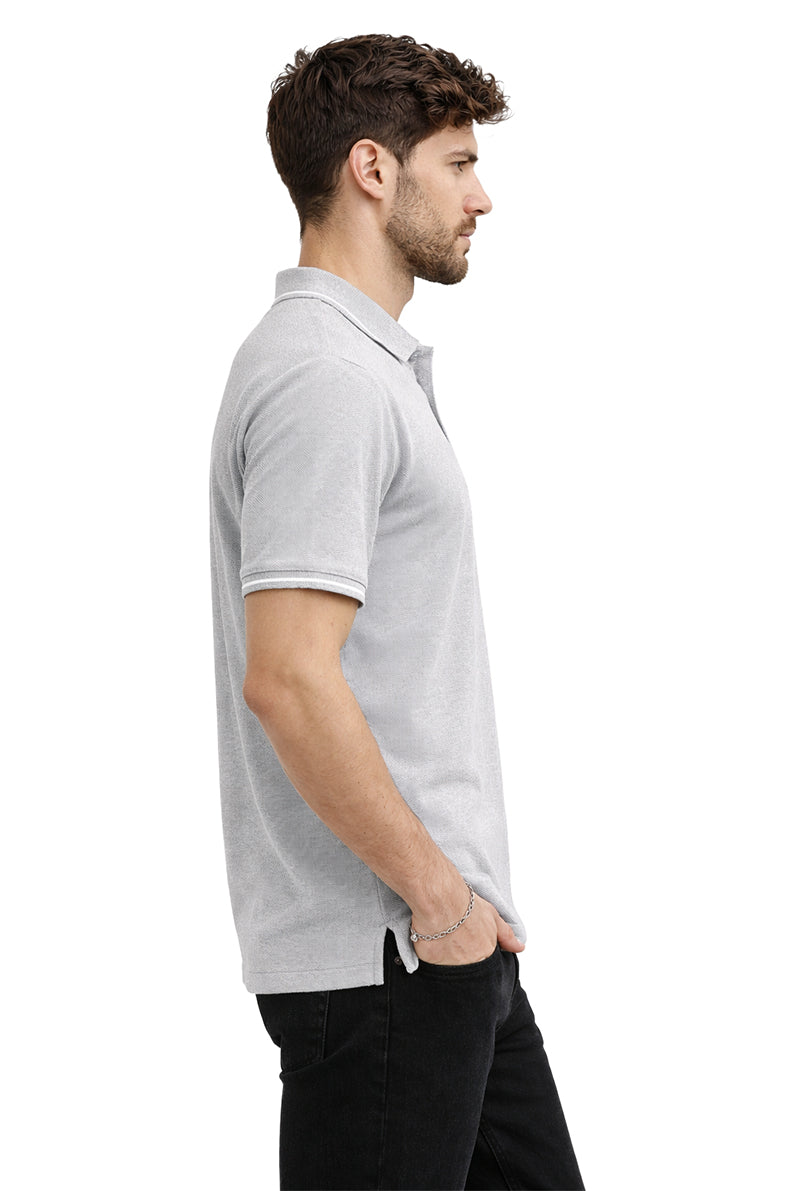 Playera Polo Tejidos puños y cuellos Jas