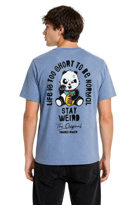 Playera Weird azul