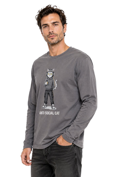 Playera Anti Social Gato