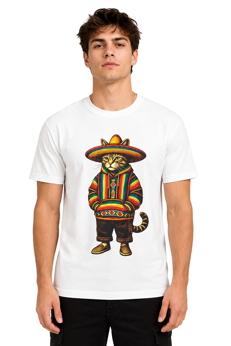 Playera Gato Sombrero