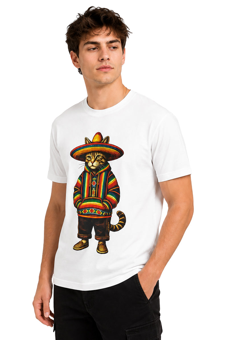 Playera Gato Sombrero