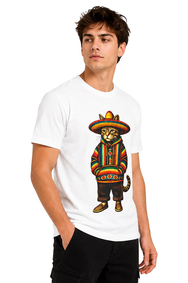 Playera Gato Sombrero