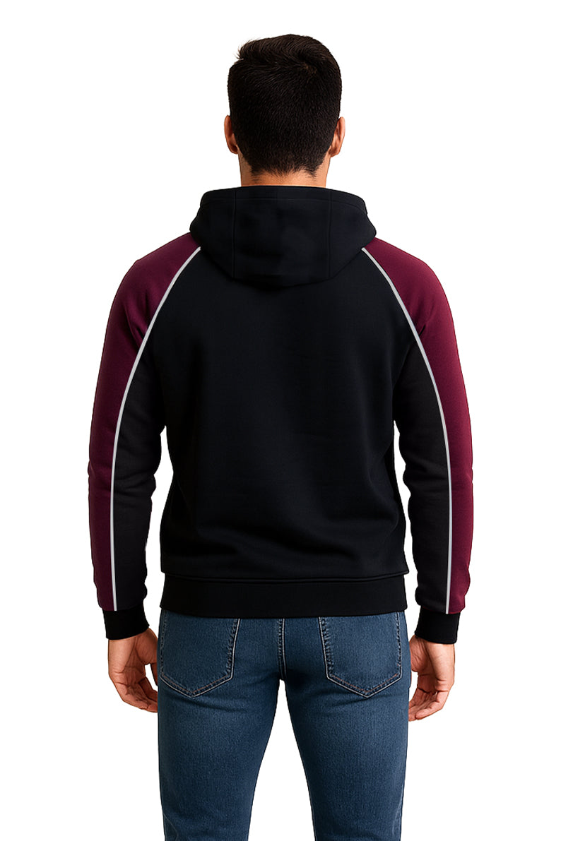 Playera Caballero ML / NASA  NEGRO/VINO