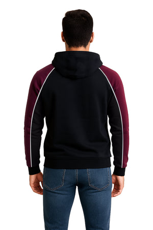 Playera Caballero ML / NASA  NEGRO/VINO